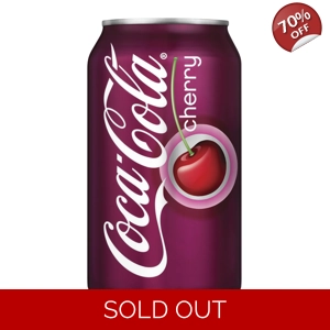 Coca Cola Cherry 355ml Soft Drink Can - American Coke Soda
